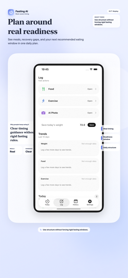 Fasting AI screen
