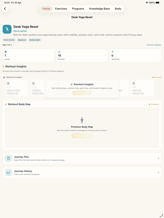 Fitanalysis screen